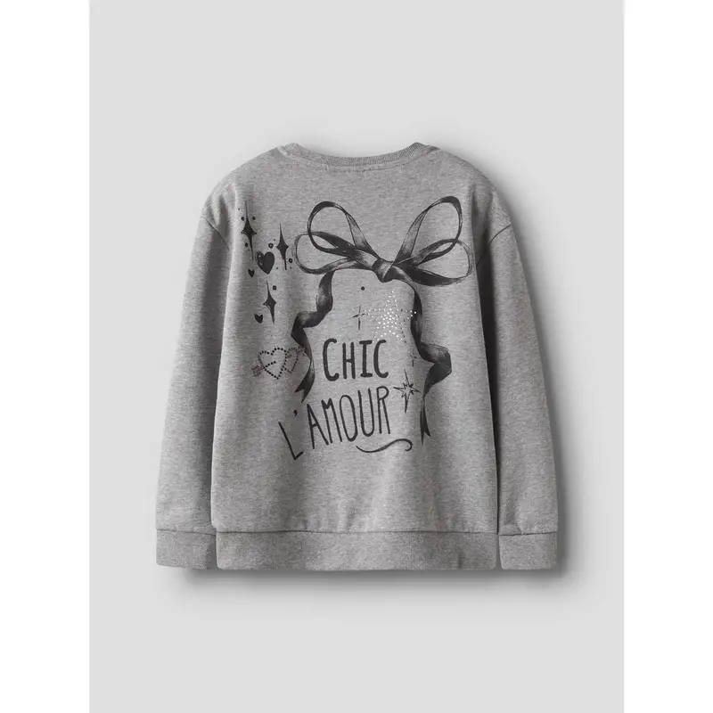 Name It Grey Melange Nkfrastin Ls Rlx Sweat Bru 3