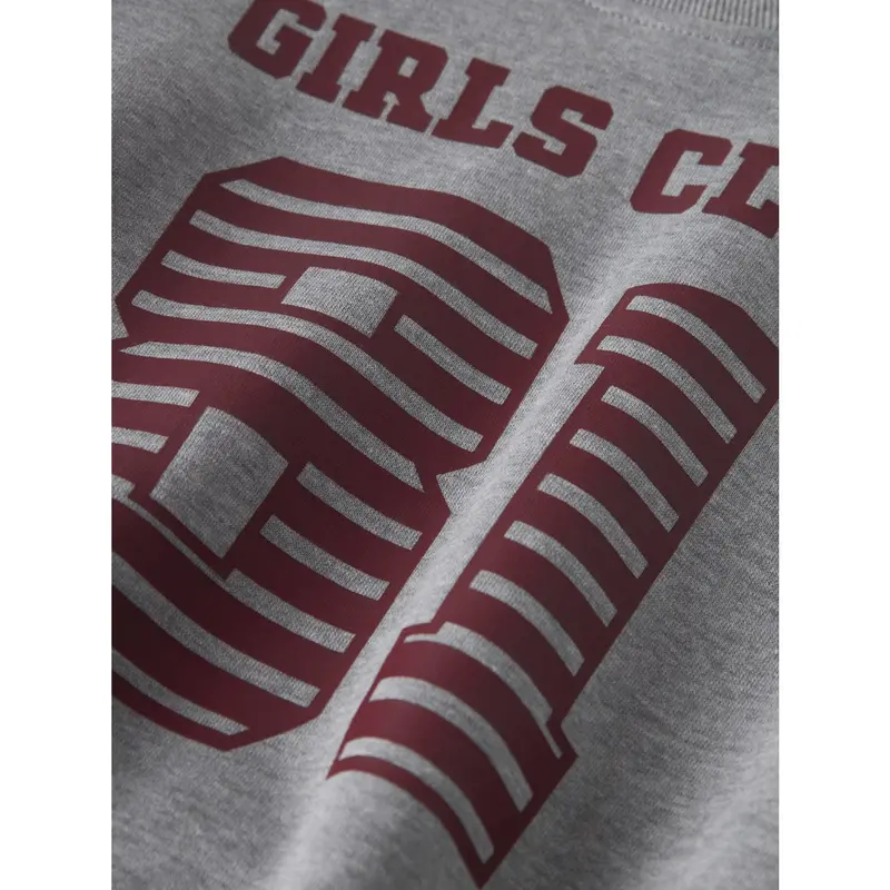 Name It Grey Melange Nkftaya Ls Rlx Kort Sweat Bru Box 4