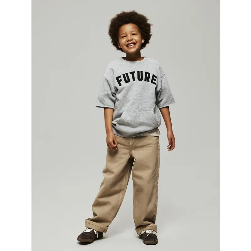 Name It Grey Melange Nkmbobby Ss Rlx Sweat Bru 2