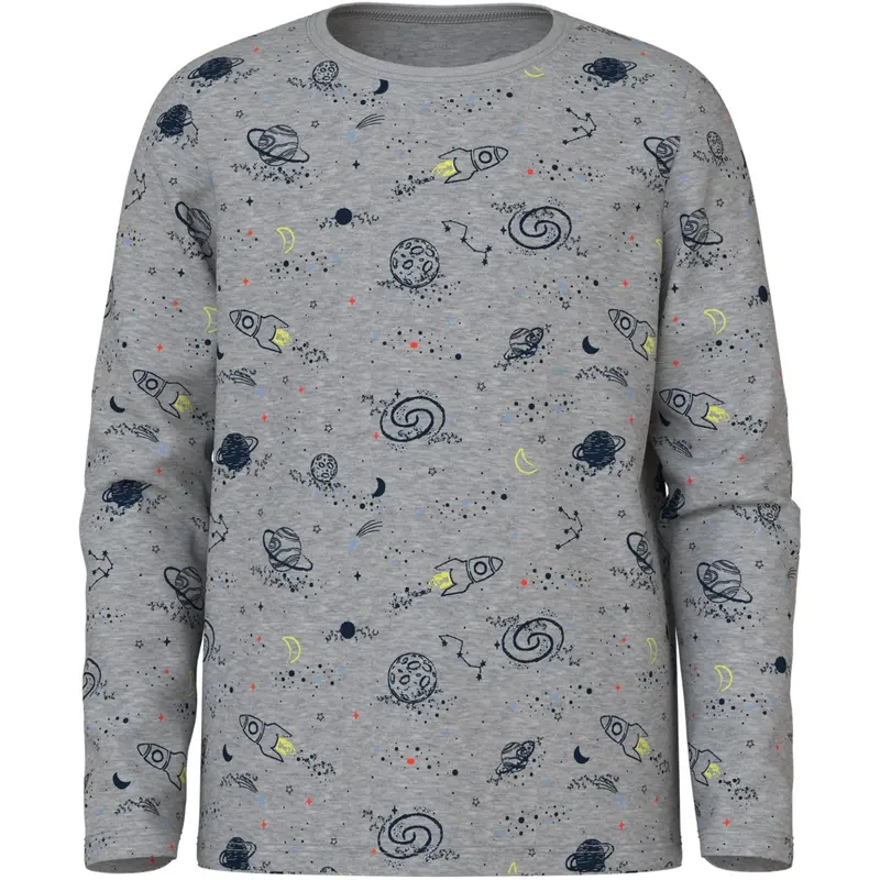 Name It Grey Melange Nkmnightset Grey Space Noos 2