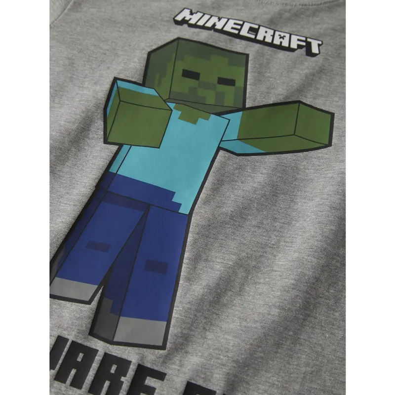 Name It Grey Melange Nkmsumba Minecraft Ss Nreg Top Box Bfu 2