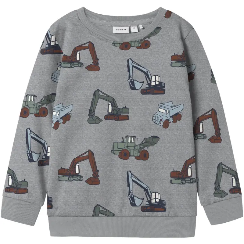 Name It Grey Melange Nmmnenean Ls Swe Bru Pb 1