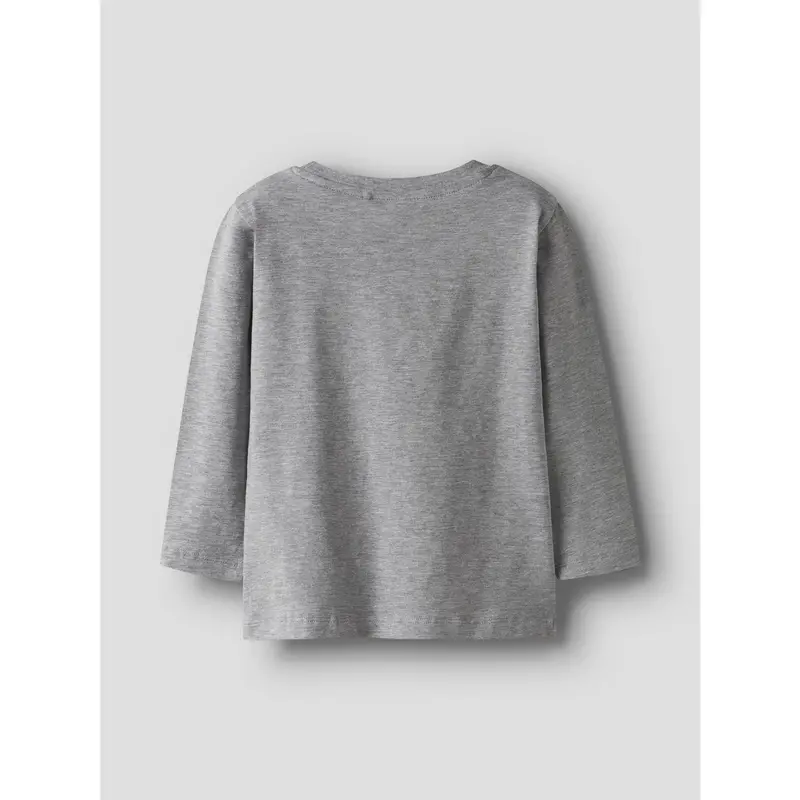 Name It Grey Melange Nmmnitin Paw Ls Nreg Top Box Cplg 2