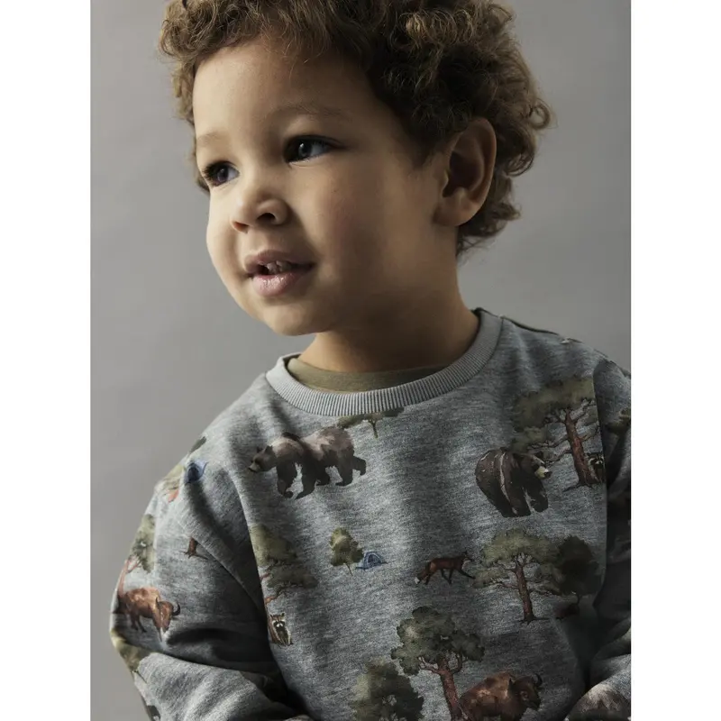 Name It Grey Melange Nmmolin Ls Nreg Sweat Bru Box 3