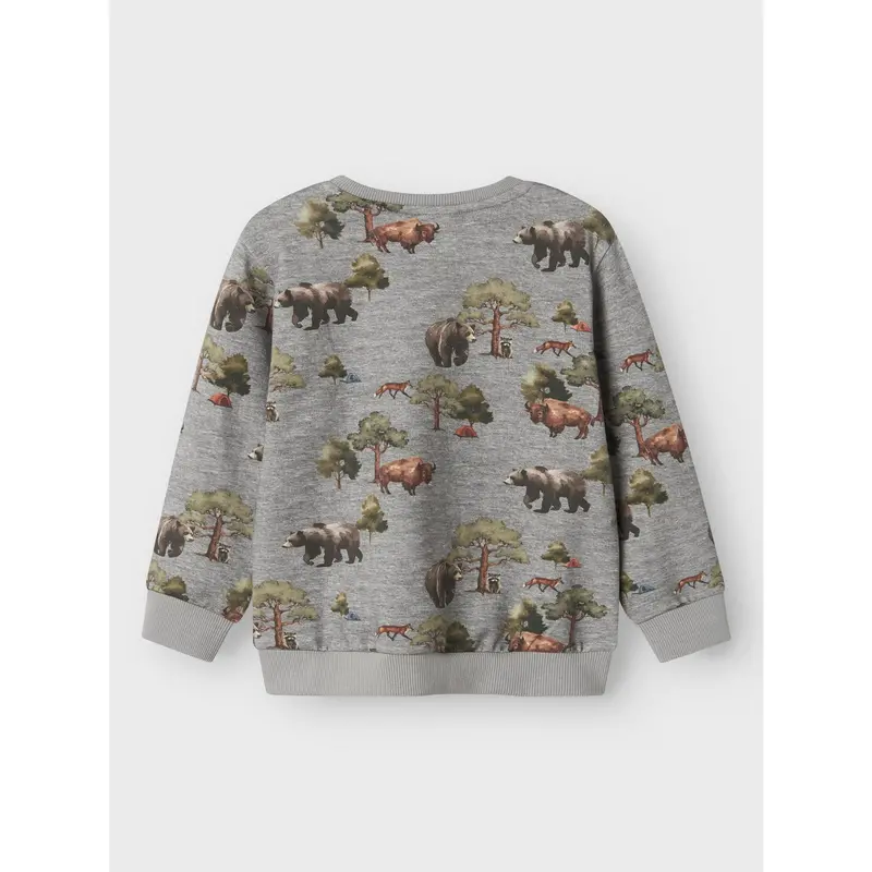 Name It Grey Melange Nmmolin Ls Nreg Sweat Bru Box 5