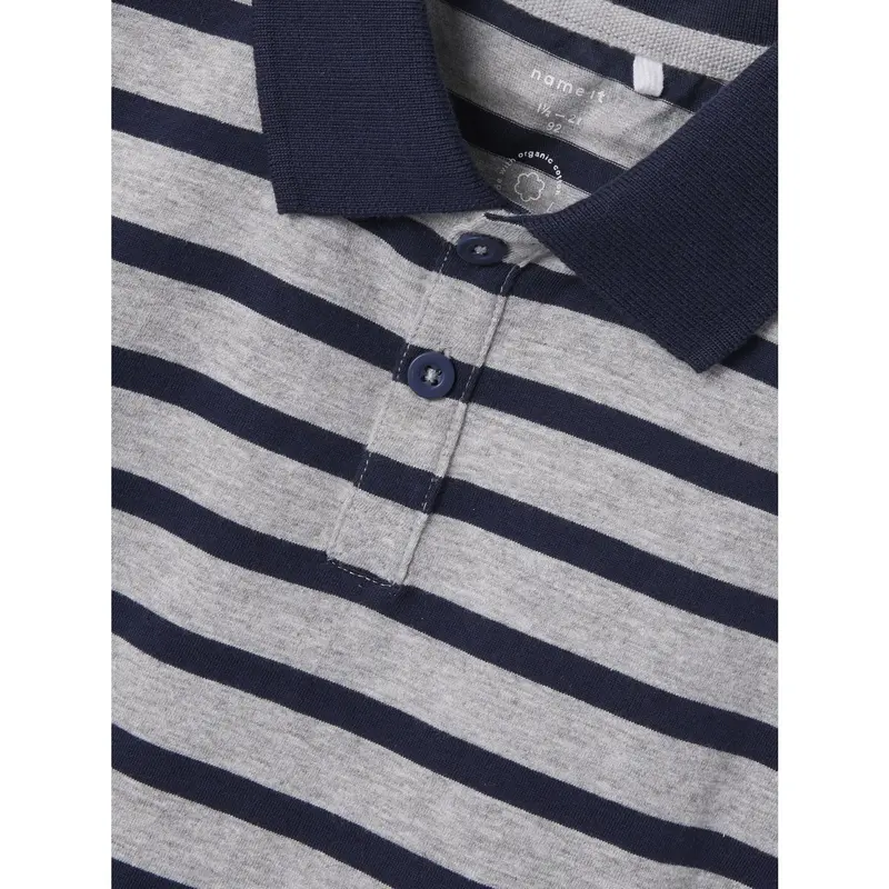 Name It Grey Melange Nmmotis Ls Nreg Polo 2