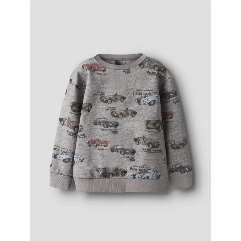 Name It Grey Melange Nmmreiner Ls Nreg Sweat Bru Box 3