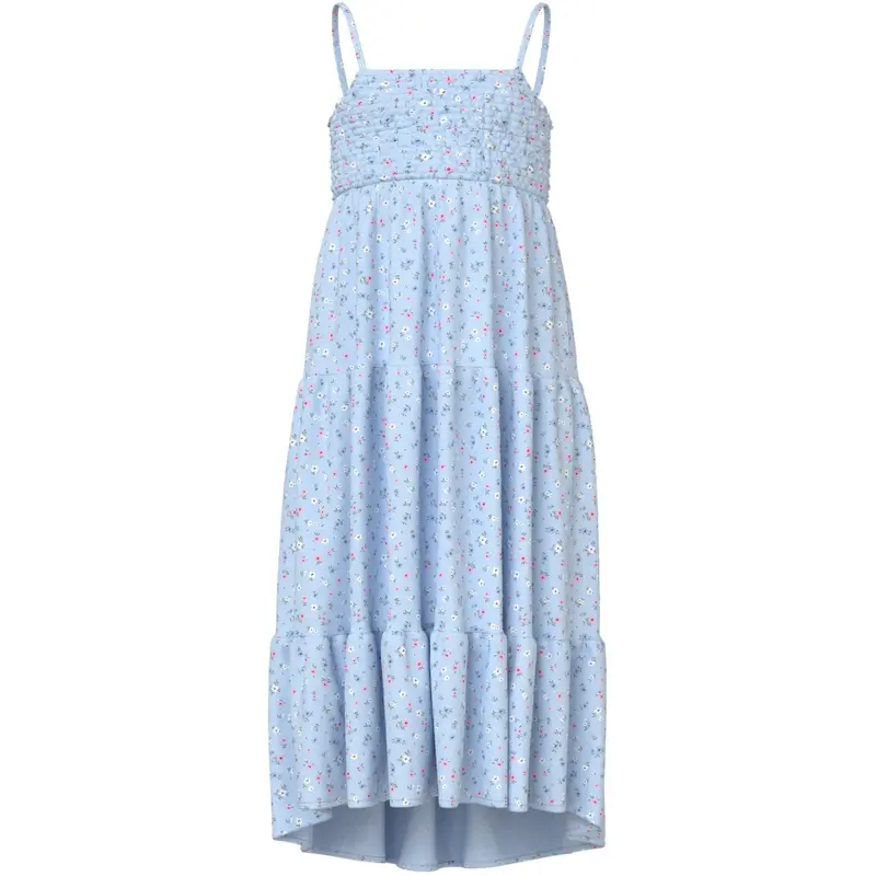 Name It Ice Water Small Floral Nkfvinaya Strop Maxi Kjole 1