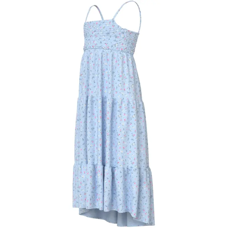 Name It Ice Water Small Floral Nkfvinaya Strop Maxi Kjole 2