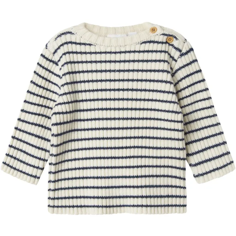 Name It Insignia Blue Cloud Dancer Nbmostripe Ls Strik 1
