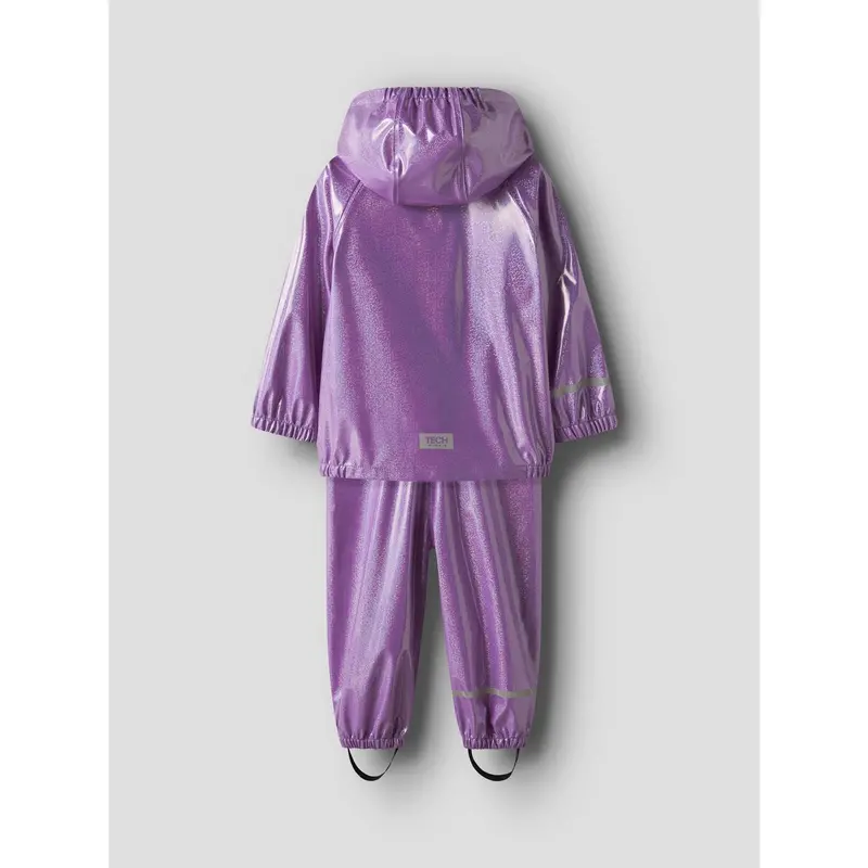 Name It Iris Orchid Nmfdry10 Rain Sæt Glitter Fo 4