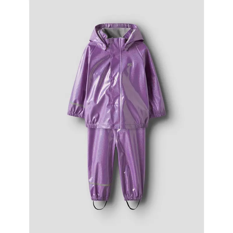 Name It Iris Orchid Nmfdry10 Rain Sæt Glitter Fo 5