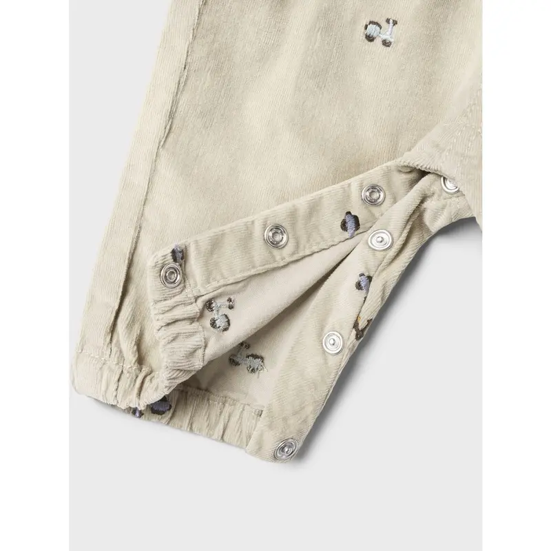Name It Island Fossil Nbmryan Reg U R Emb Cord Overall 9500-Yt 3