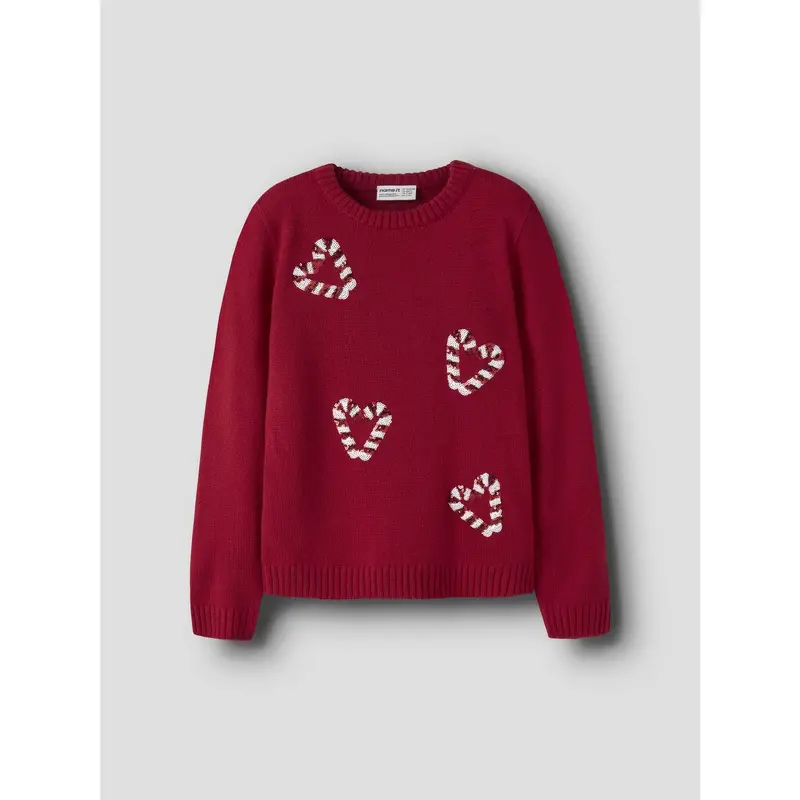 Name It Jester Red Nkfrajul Ls Loose Strik 4