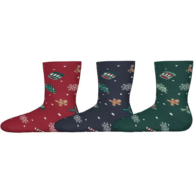 Name It Jester Red Nknvismas 3P Strømper 1