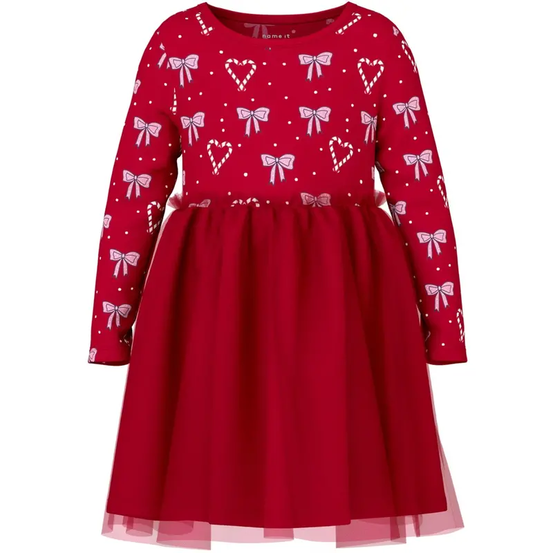 Name It Jester Red Nmfri Ls Dress 1