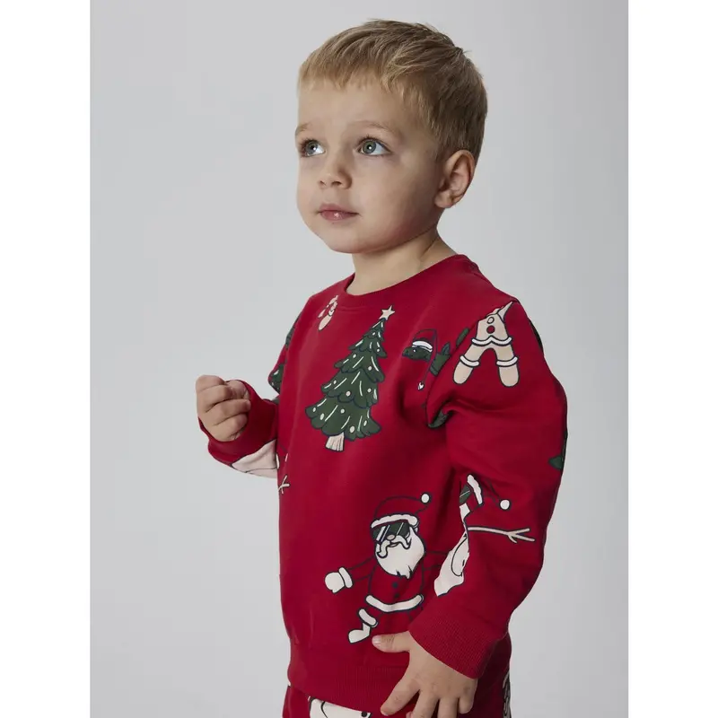 Name It Jester Red Nmmroka Ls Nreg Sweat Bru Box 3