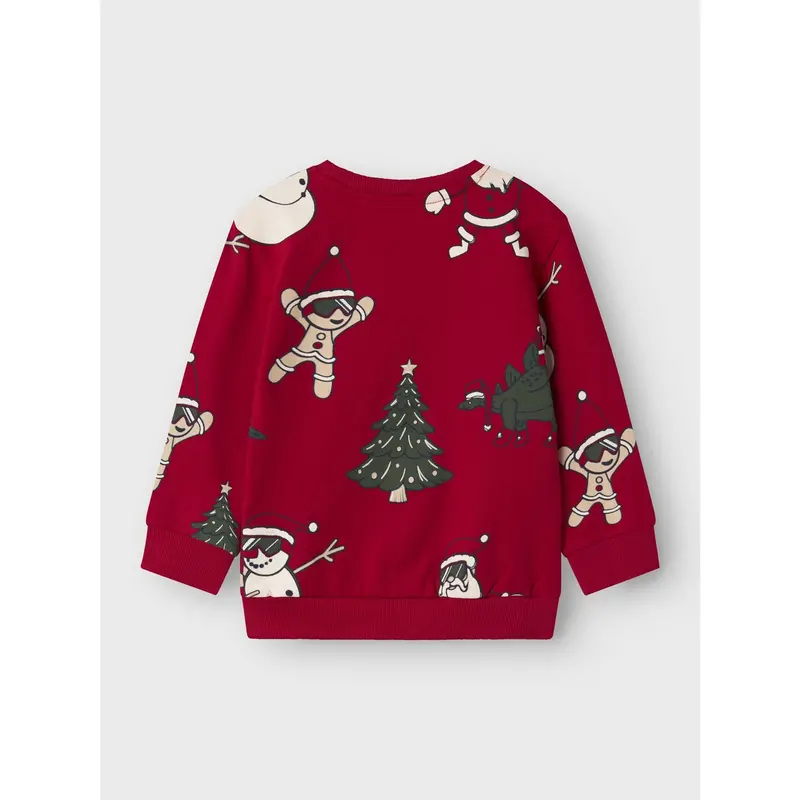 Name It Jester Red Nmmroka Ls Nreg Sweat Bru Box 4