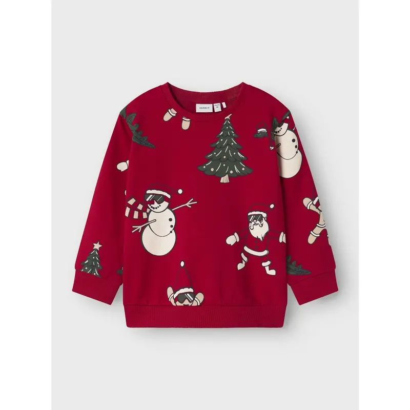 Name It Jester Red Nmmroka Ls Nreg Sweat Bru Box 5