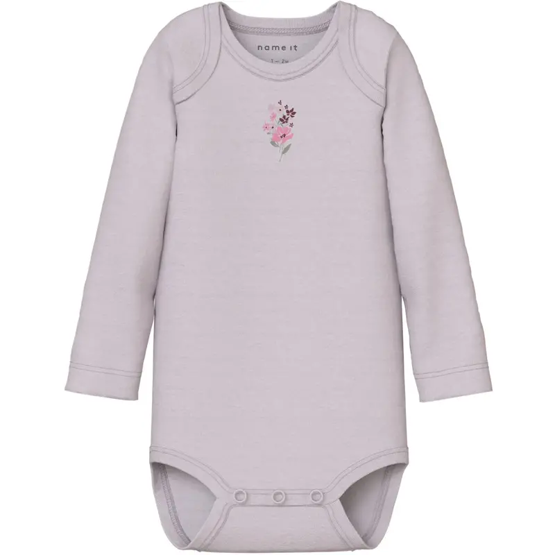 Name It Jet Stream Nbfbody 3P Ls Flower Noos 4