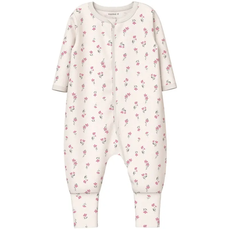 Name It Jet Stream Nbfnightsuit 2P Zip Ff Flower Noos 2