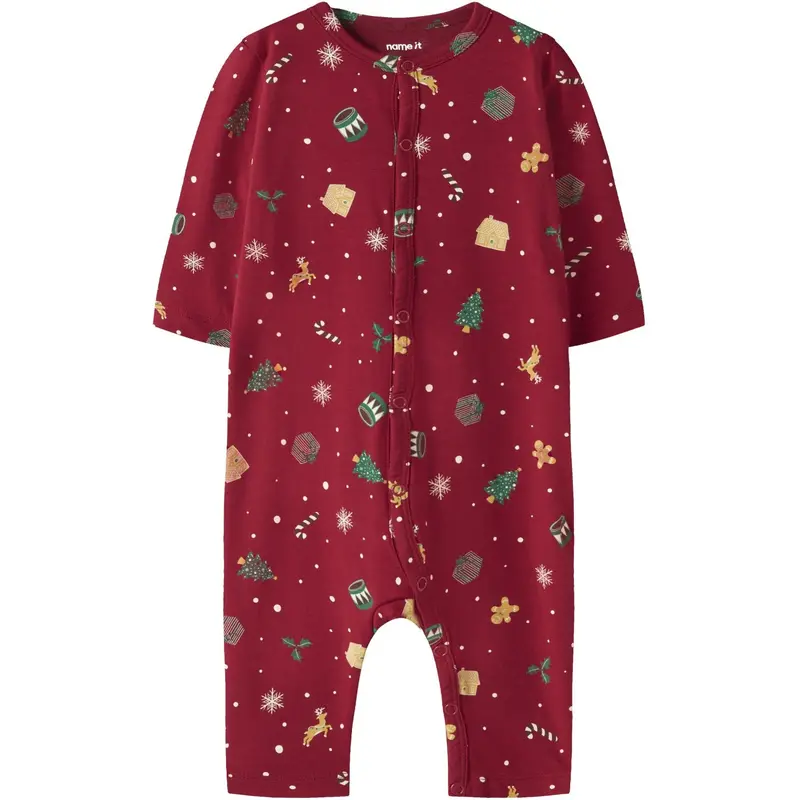 Name It Jule Natdragt Jester Red Xmas Aop 1
