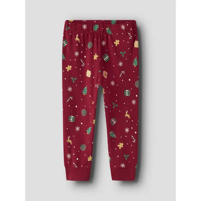 Name It Jule Nattøj Sæt Jester Red Xmas Aop 3