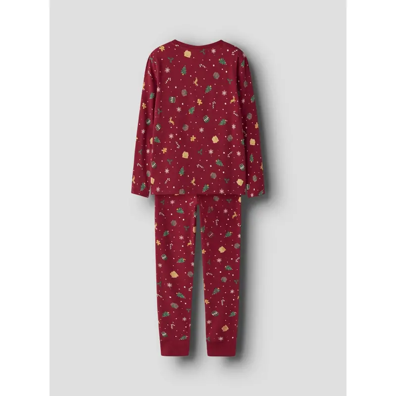 Name It Jule Nattøj Sæt Jester Red Xmas Aop 4