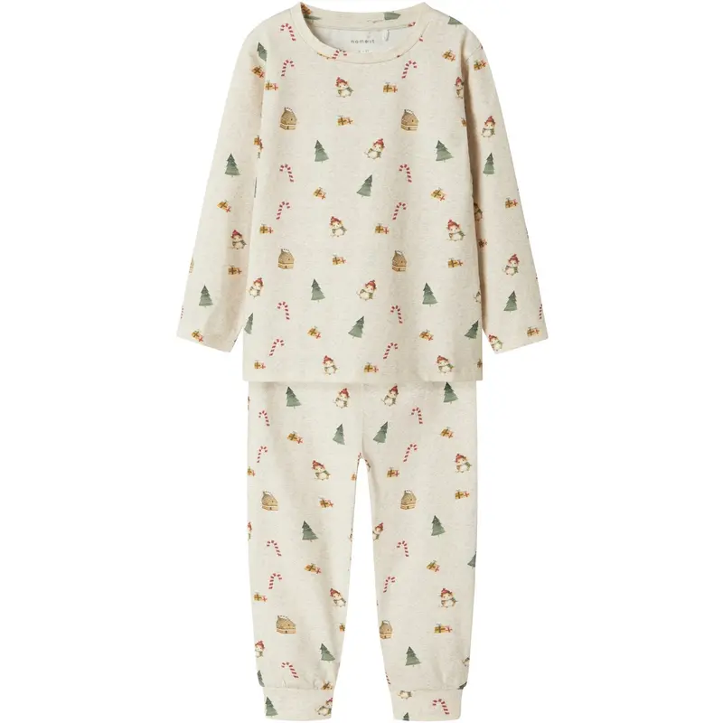 Name It Jule Nattøj Sæt Roccas Peyote Melange 1