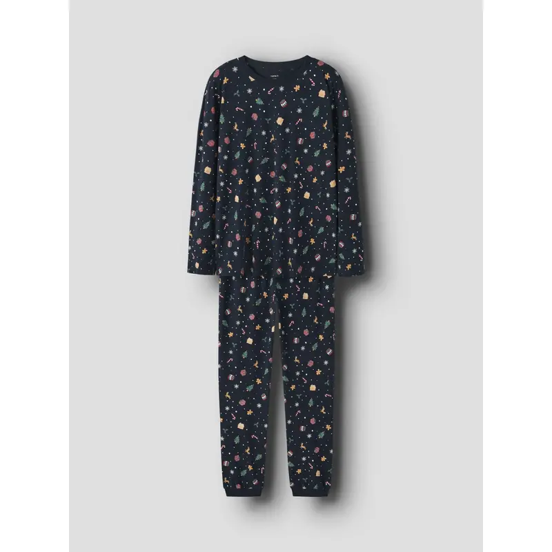 Name It Jule Nattøj Sæt Voksen Navy Blazer Xmas Aop 5