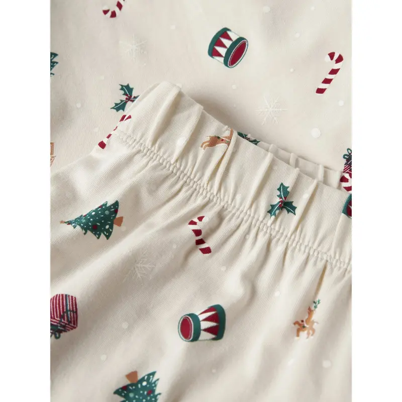 Name It Jule Nattøj Sæt Voksen Whitecap Gray Xmas Aop 2