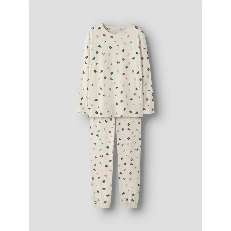 Name It Jule Nattøj Sæt Voksen Whitecap Gray Xmas Aop 5