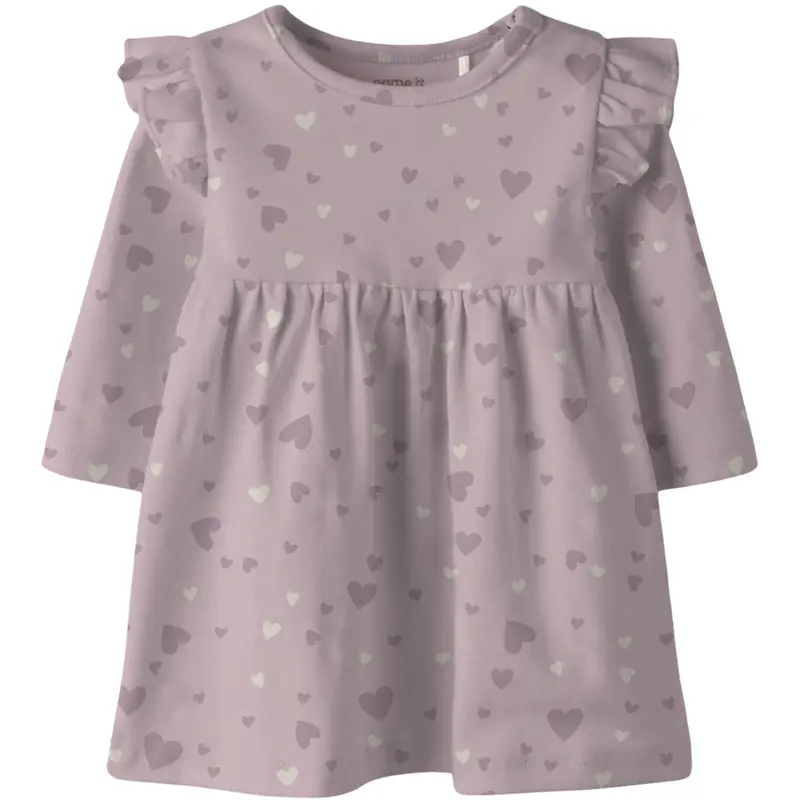 Name It Keepsake Lilac Nbfbheart Ls Kjole 1