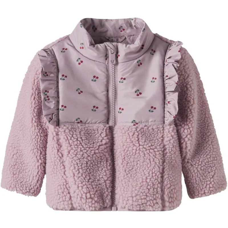 Name It Keepsake Lilac Nbfminna Sherpa Jakke 1