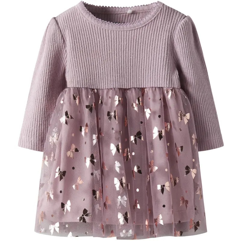 Name It Keepsake Lilac Nbfrosally Ls Kjole 1