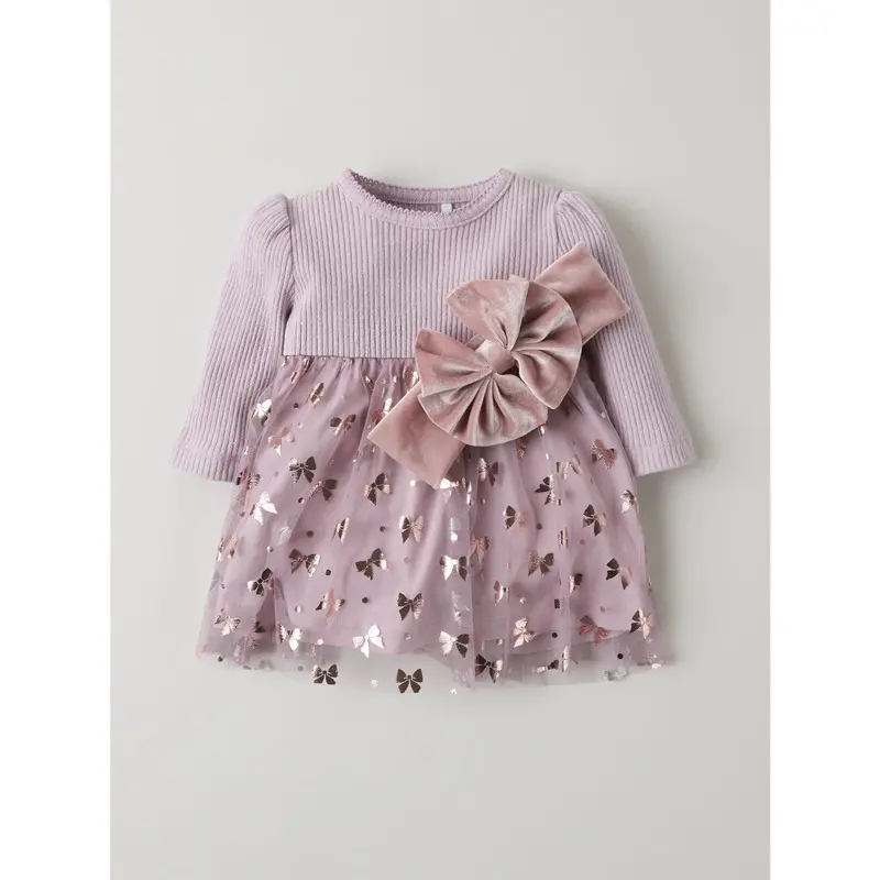 Name It Keepsake Lilac Nbfrosally Ls Kjole 2