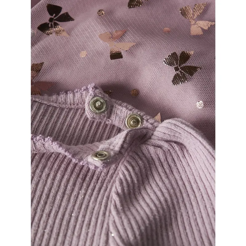 Name It Keepsake Lilac Nbfrosally Ls Kjole 3