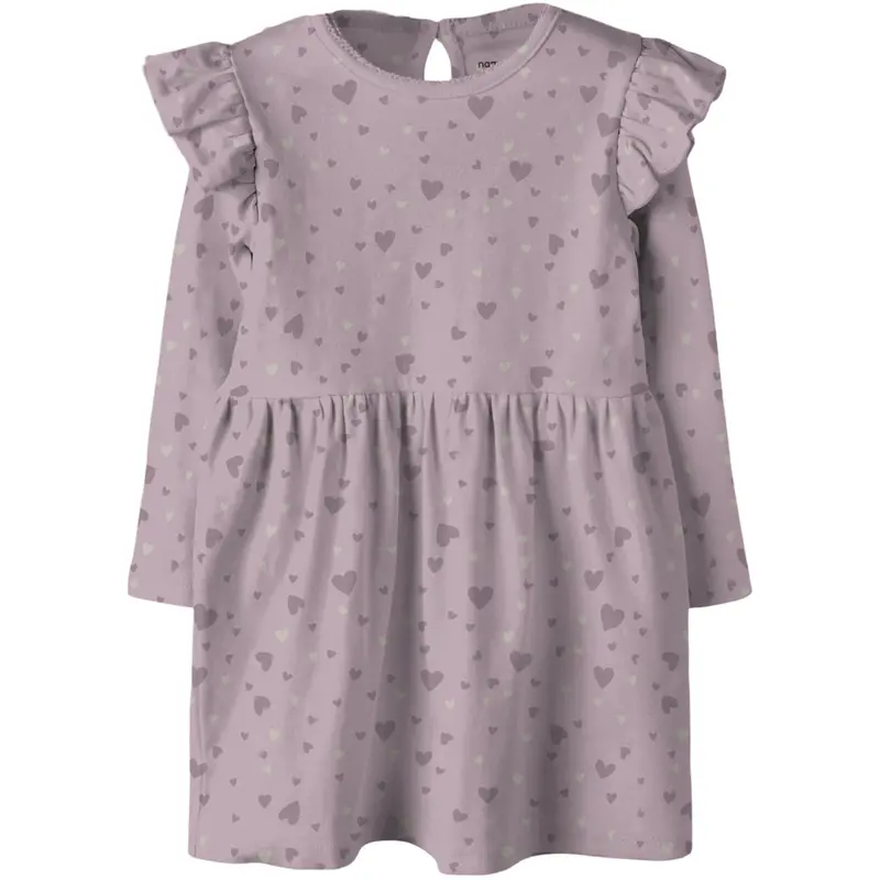 Name It Keepsake Lilac Nmfbheart Ls Kjole 1