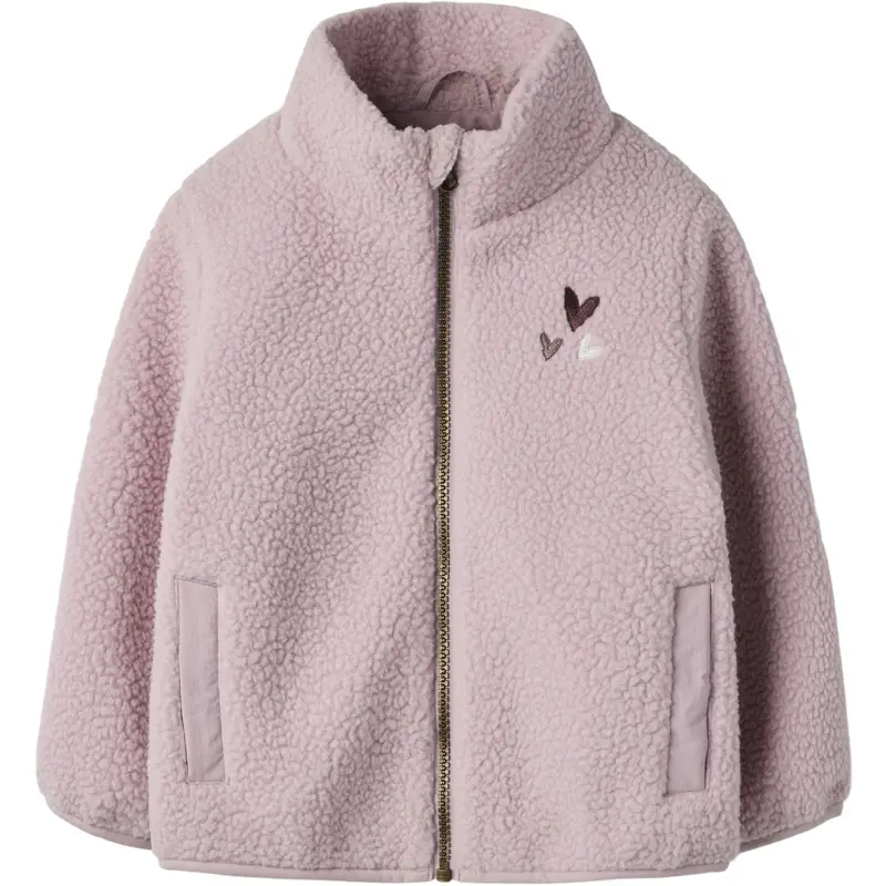 Name It Keepsake Lilac Nmfmall Sherpa Jakke 1