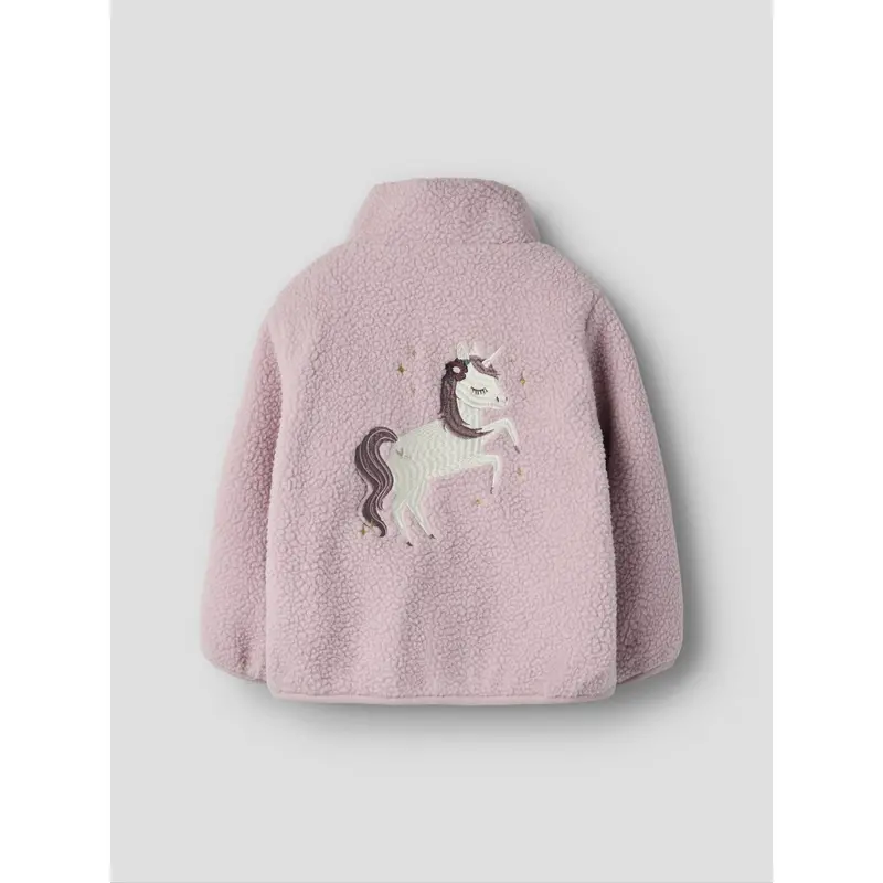 Name It Keepsake Lilac Nmfmall Sherpa Jakke 3