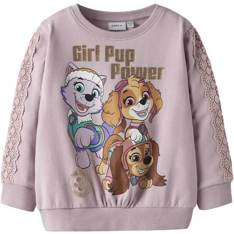 Name It Keepsake Lilac Nmfnaba Paw Sweat Bru Cplg 1
