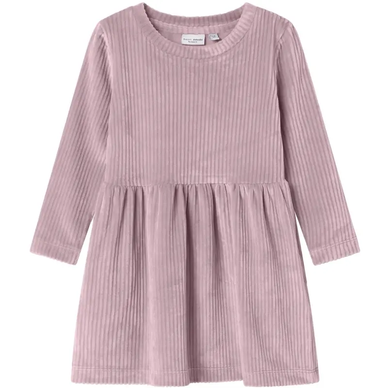 Name It Keepsake Lilac Nmfveloa Ls Velvet Dress 1