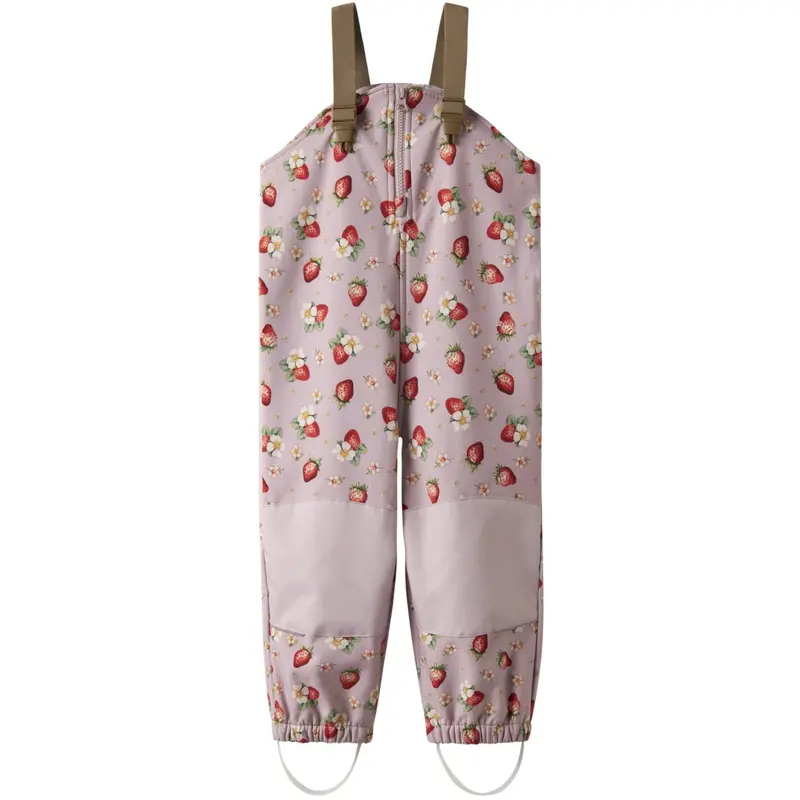 Name It Keepsake Lilac Strawberry Nmfalfa08 Softshell Smækbukser Aop Fo 1