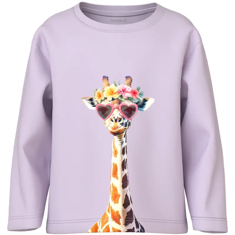 Name It Lavender Fog Giraffe Sunglasses Nmfvotea Ls Nreg Top 1