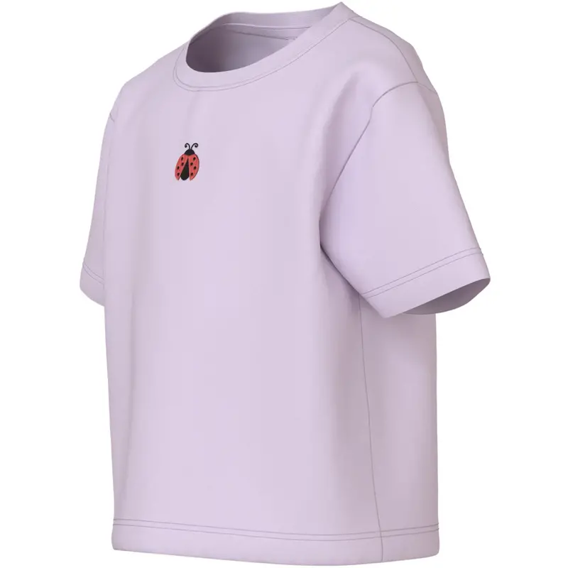 Name It Lavender Fog Ladybug Embroidery Nmfvictoria Ss Nreg Top 2