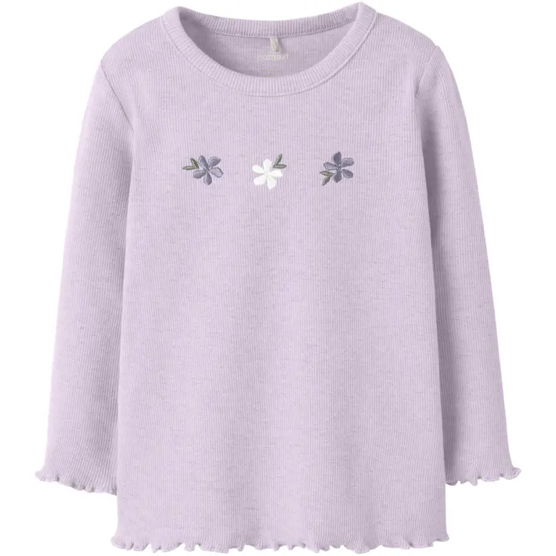 Name It Lavender Fog Nmfdari Ls Slim Top 1
