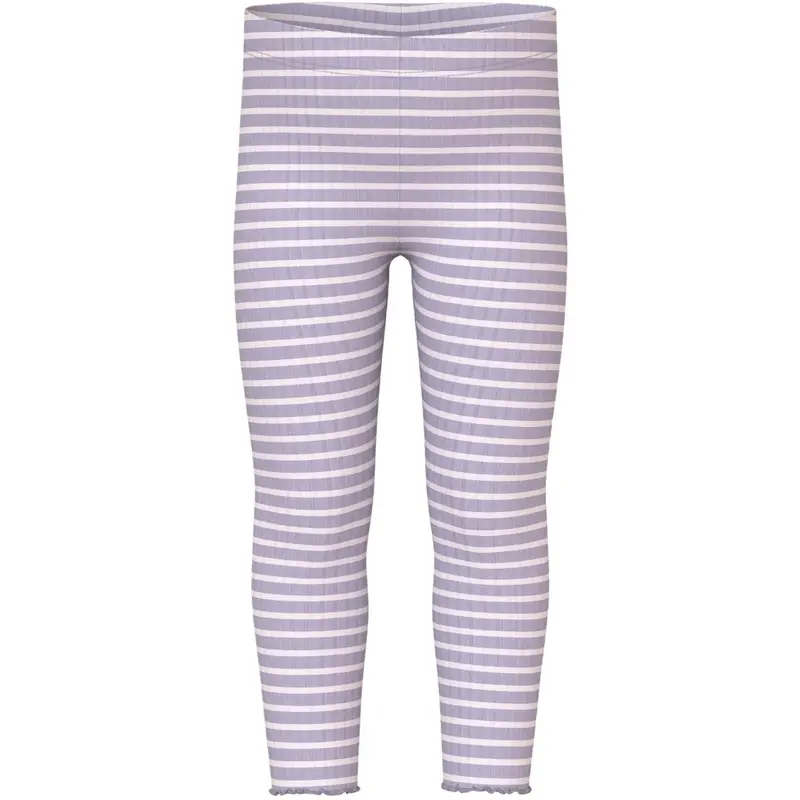 Name It Lavender Gray Lilac Marble Stripe Nmfvemma Leggings 1