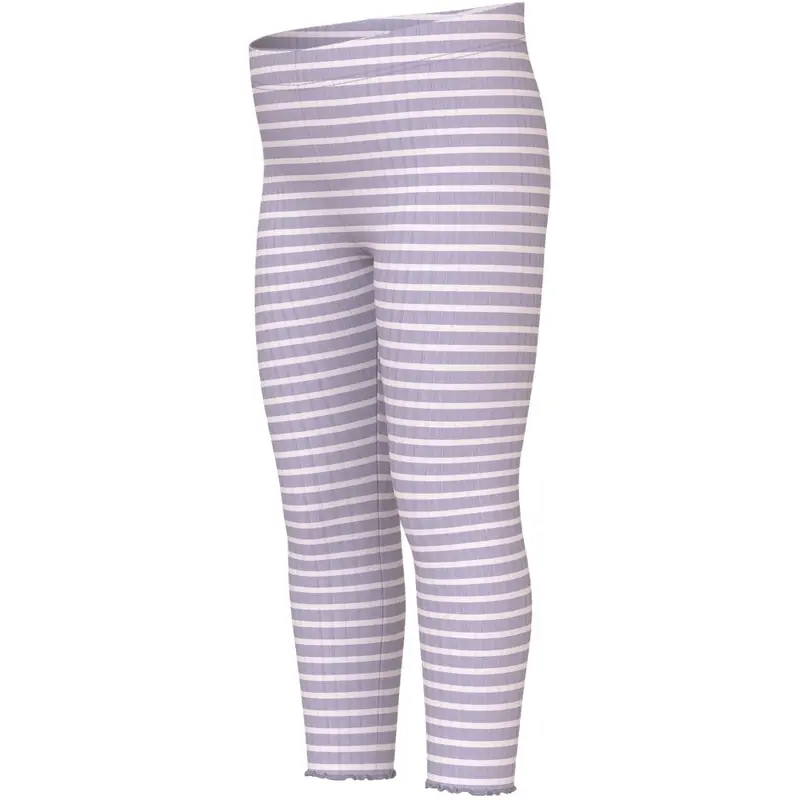 Name It Lavender Gray Lilac Marble Stripe Nmfvemma Leggings 2
