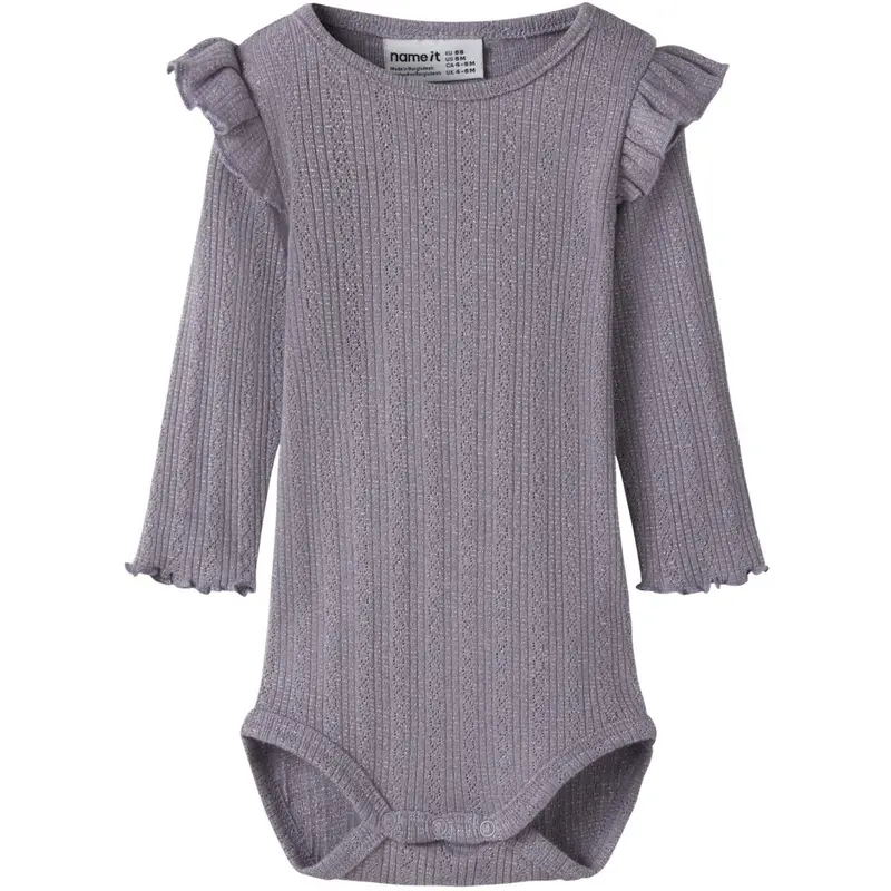 Name It Lavender Gray Melange Nbfblitta Ls Body 1
