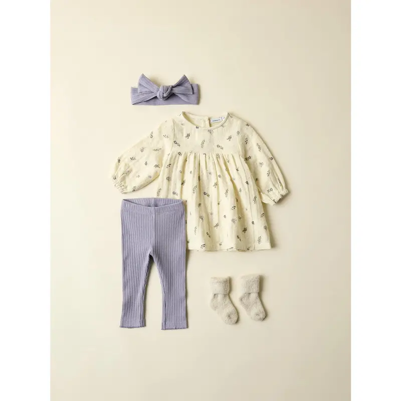 Name It Lavender Gray Nbfdemi Leggings 3